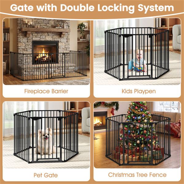 MODUKID 6-Panel Expandable Safety Gate Black 4