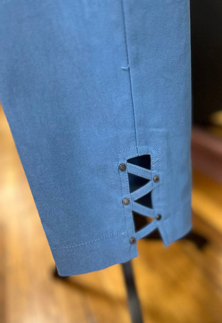 N Touch Lattice Hem Detailed Capri Blue US 16W 3