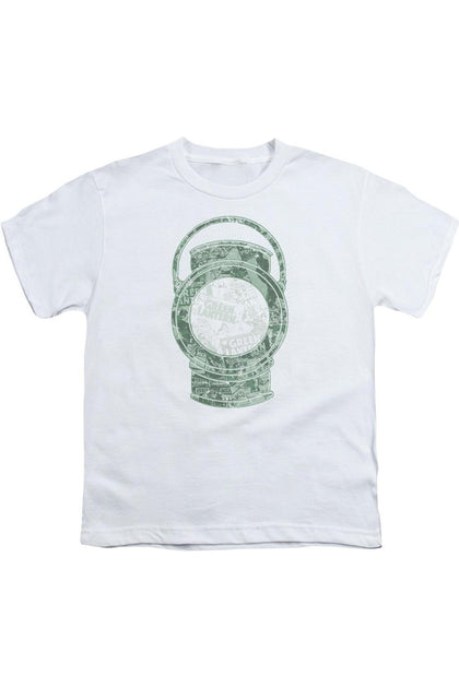 Gildan DC Comics Lantern Cover Youth T-Shirt White Small 2