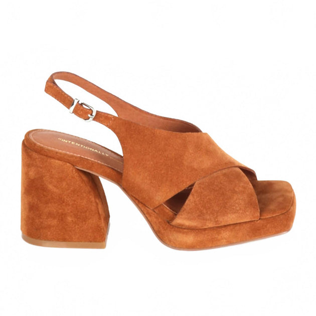 Intentionally Blank Siren Slingback Heels Brown US 9 2