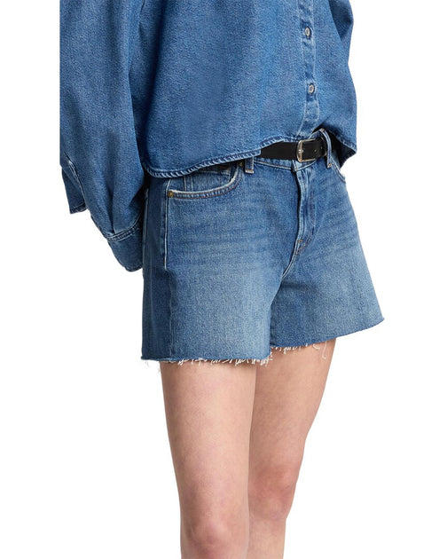 7 For All Mankind Mid Short Blue 30 4