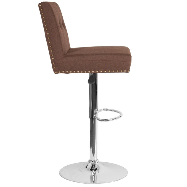 Flash Furniture Adjustable Height Bar Stool Brown 4