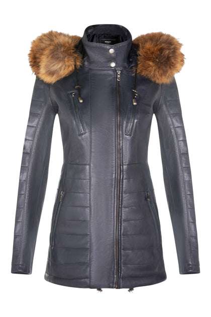 Infinity Winton Parka Jacket Blue US 12 3