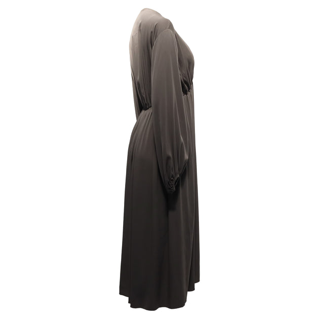 The Row Sasha Gathered Midi Dress 4