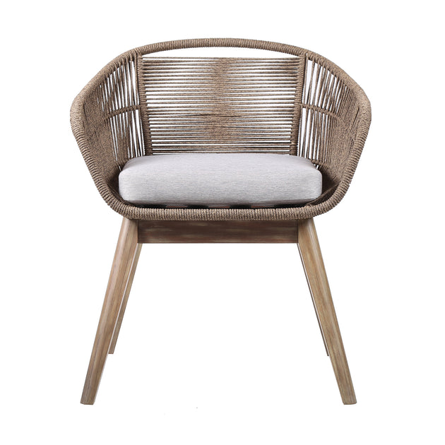 Hivvago Outdoor Dining Chair Gray 4