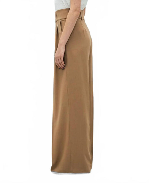 James Perse Pleated High Waisted Trouser Brown 29 3