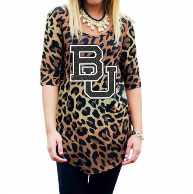Gameday Couture Baylor University Logo Tunic Brown Medium 2
