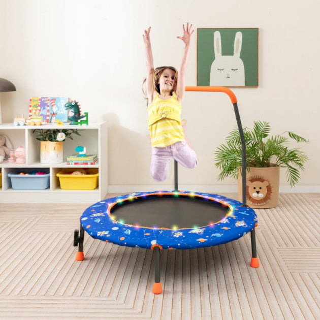 Hivvago 36 Inch Mini Trampoline Orange 4