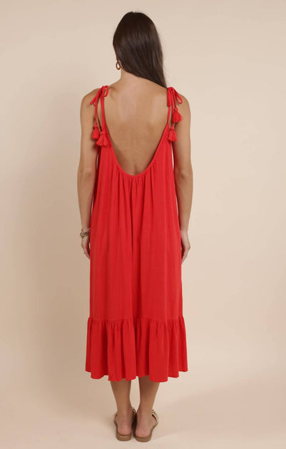 Robe Mi-longue Sadie & Sage Sugarloaf Rouge Large 3
