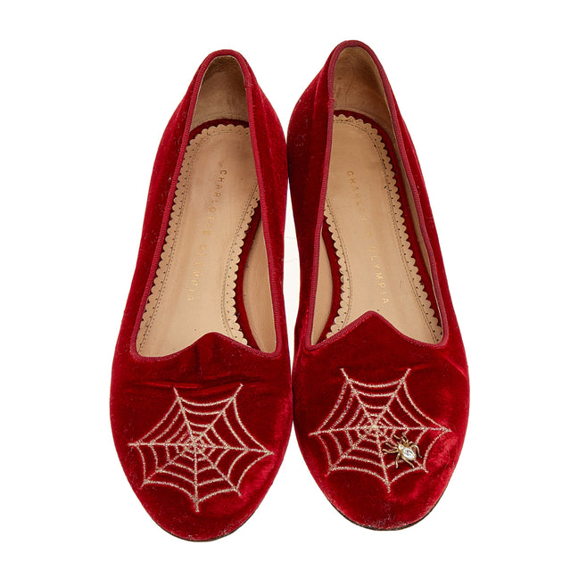 Charlotte Olympia Ballet Flats Red EU 37 4