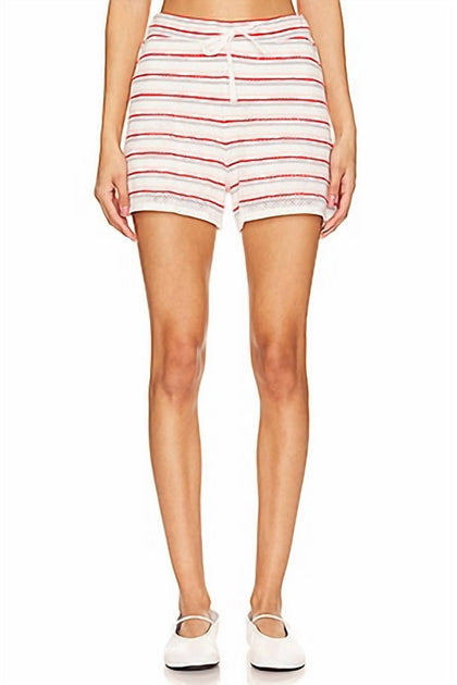 Monrow Cotton Mesh Shorts Pink Large 2