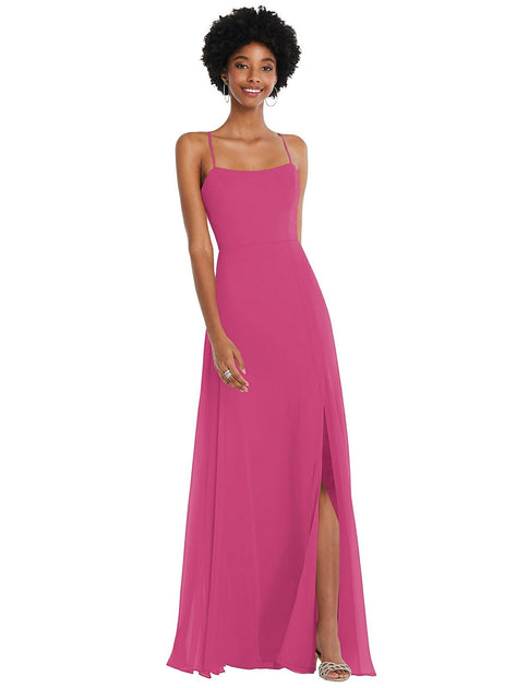 After Six Scoop Neck Convertible Tie-Strap Maxi Dress Grün US 18 4