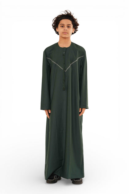 K-HM10 Boys Moroccan Thobe Green 12 Years 2