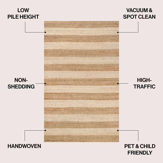 Jonathan Y Jayden Teppich Natur/Beige 3x5 ft 3