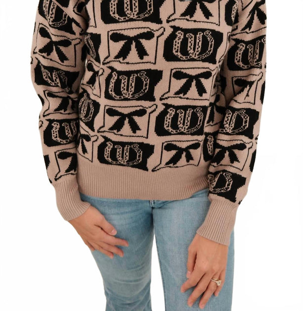 Daisy Tech Cowgirl's Lucky Day Knit Sweater Grey XLarge 2
