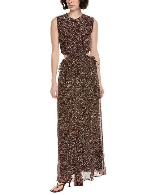 rag & bone Brianna Maxi Dress Brown 0 2