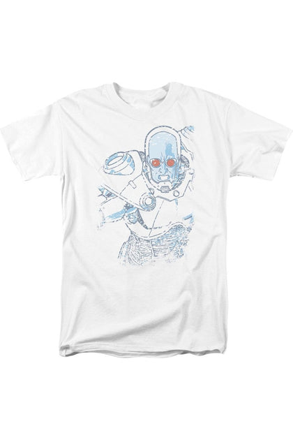Gildan Batman Snowblind Freeze Short Sleeve Tee White 5XL 2