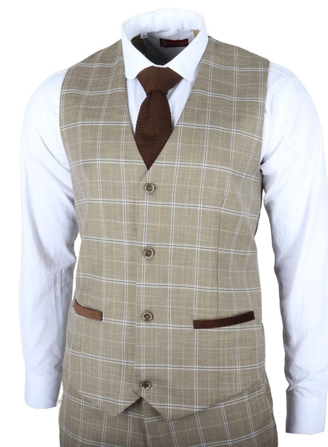 James Darby Hode Waistcoat Beige US 48 2