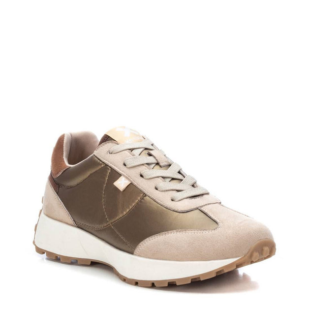 XTI Women's Lace-Up Sneakers Beige US 9 5
