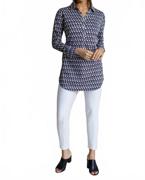 Buki Carrie Tunic Shirt Blue Small 4