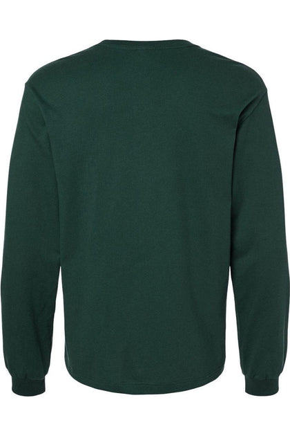 BELLA + CANVAS Heavyweight Long Sleeve Tee Green XLarge 3