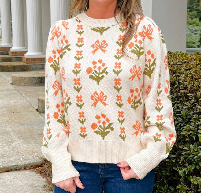 Jodifl Blossom Meadow Sweater White Medium 2