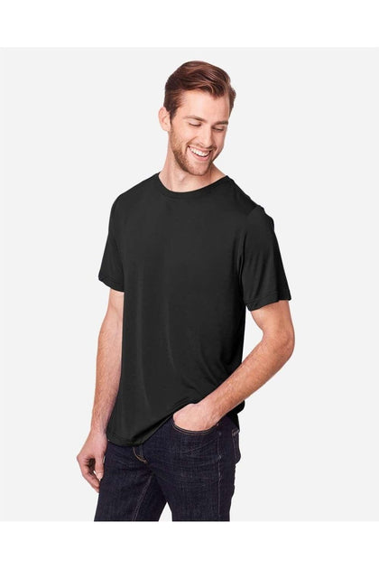 CORE365 Tall Fusion ChromaSoft Performance T-Shirt Black Large Tall 4