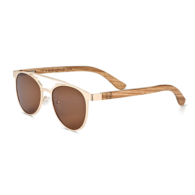 Earth Wood Positano Polarized Sunglasses Black One Size 2