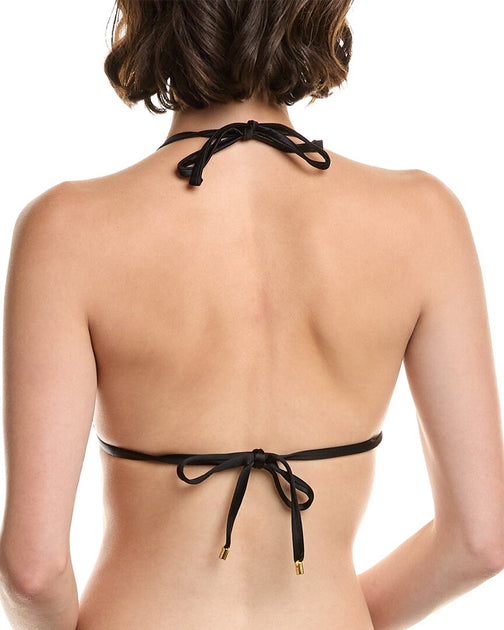 PQ Swim Raven Triangle Bikini Top Black Medium 3