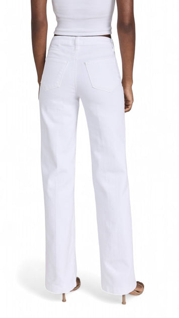 L'Agence Clayton Wide Leg Jeans White 31 4