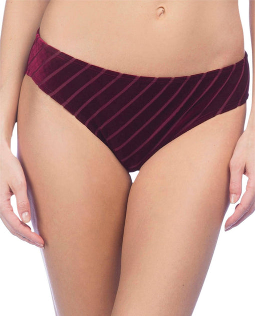 Kenneth Cole Stripe Hipster Bikinihose Rot Medium 2