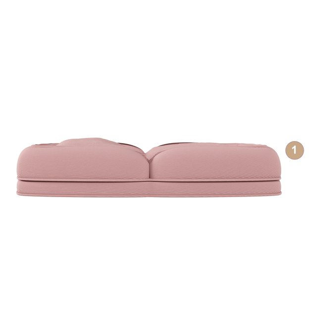 Streamdale Foldable Upholstered Sofa Bed Pink 3