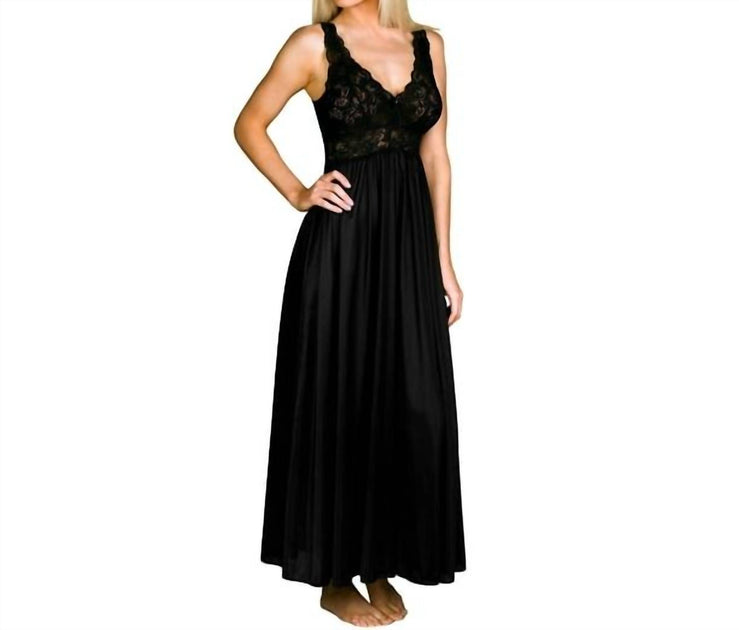 Shadowline Silhouette Nightgown Black Medium 3