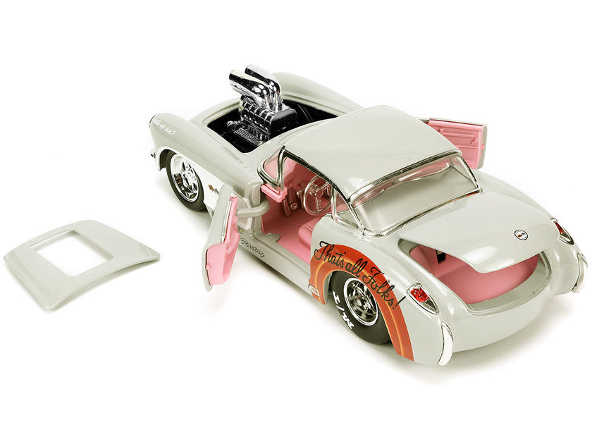 Jada 1957 Chevrolet Corvette Voiture Modèle Beige 1/24 2