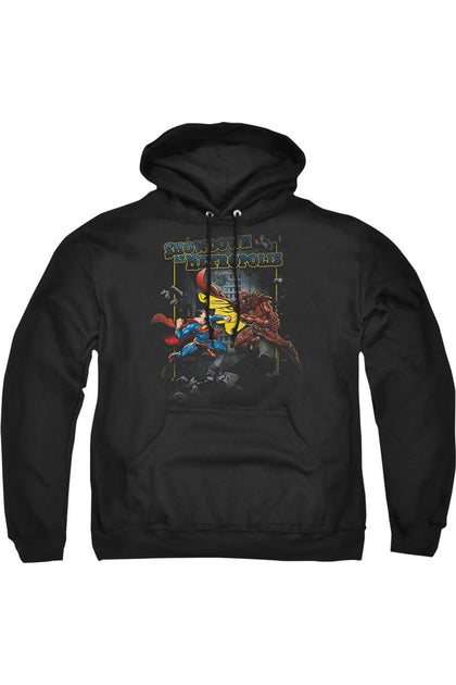 Gildan Superman Showdown Hoodie Black Medium 2