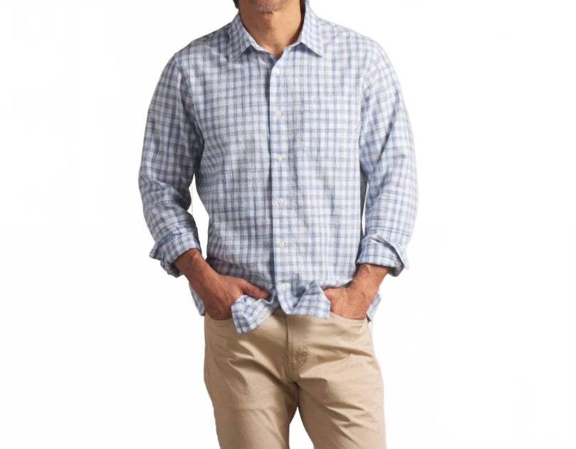 Grayers Space Dyed Gingham Shirt Grey Small 2