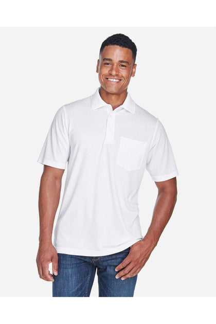 CORE365 Origin Performance Piqu Polo White Small 4