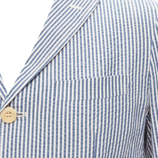 Junya Watanabe Man Cotton Blazer Blue White EU 46 3