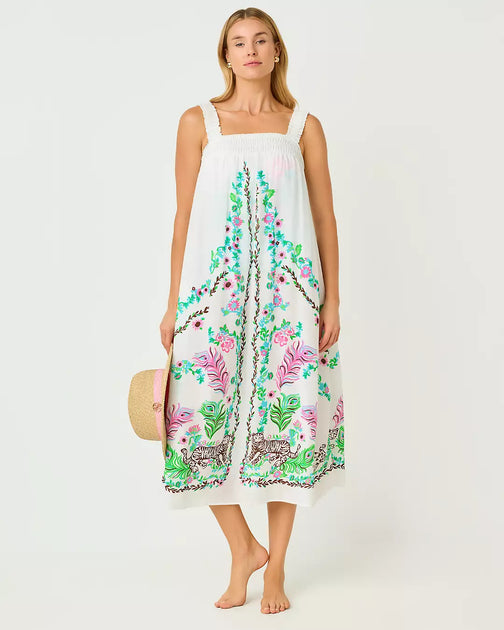 Lilly Pulitzer Colwin Midi Cover-Up Multi Large 4