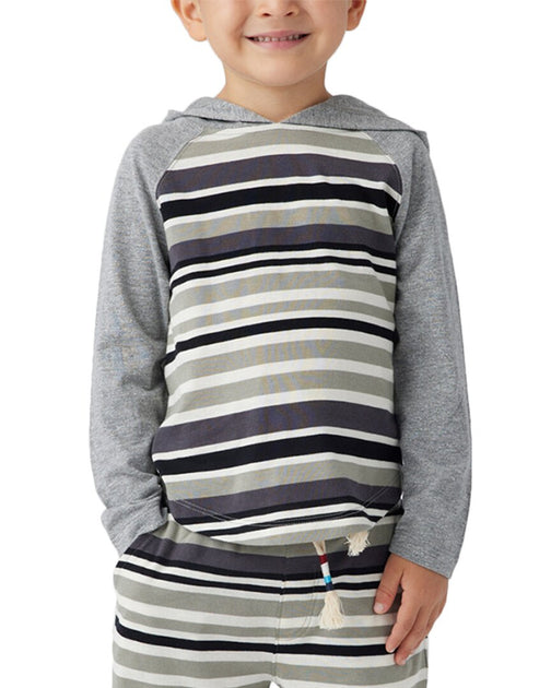 Sol Angeles Stripe Pullover Hoodie Grey US 2T 2