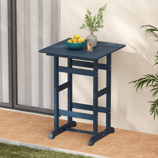 Hivvago 30 Inch Square Bar Table Black 6