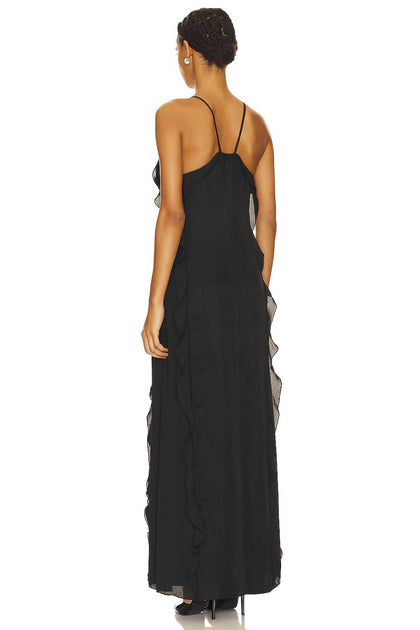 SIMKHAI Emily Maxikleid Schwarz US 4 4