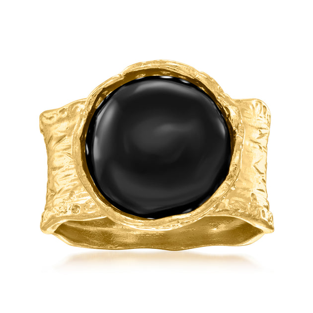 Ross-Simons Black Onyx Ring Black US 6 4