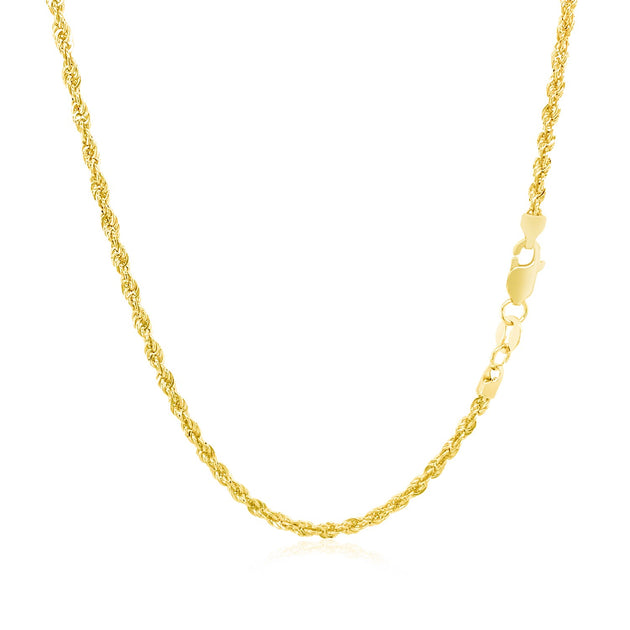 FASHNZFAB Light Rope Chain Yellow Gold 2.00 mm 4