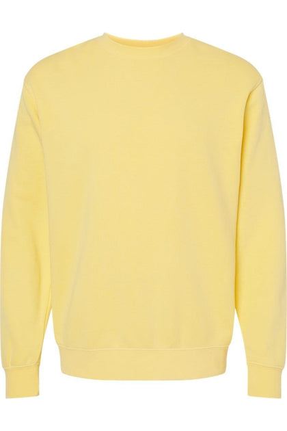 Independent Trading Co. Midweight Crewneck Sweatshirt Yellow XLarge 2