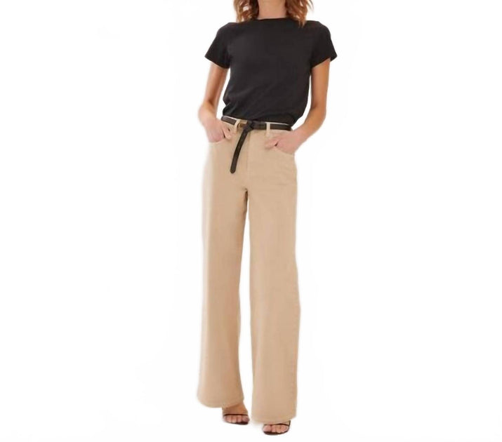 SOMETHING NAVY High Waisted Wide Leg Denim Pants Brown 29 2