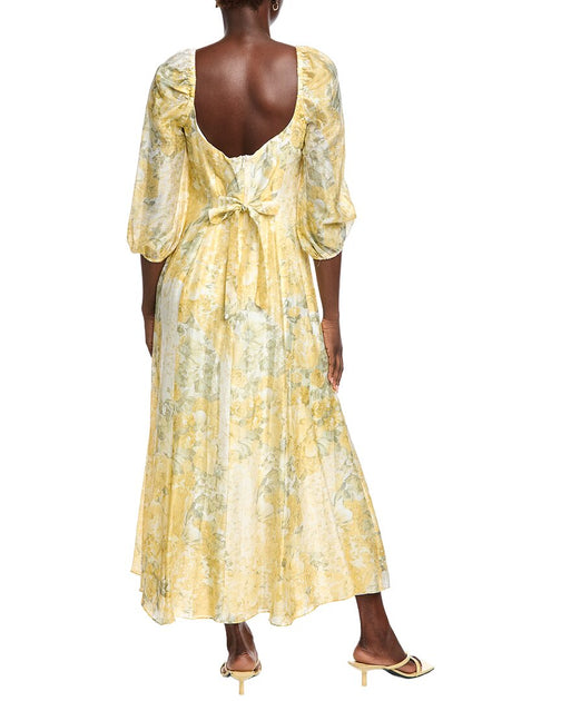 Taylor Printed Maxi Dress Yellow US 16 3