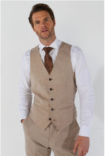 Paul Andrew Kurt 3 Piece Suit Beige US 40 Regular 4