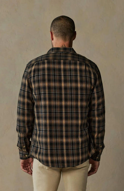 The Normal Brand Mountain Twill Overshirt Brown Large 3