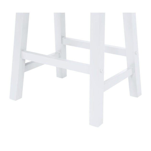 Powell White Saddle Bar Stool 3